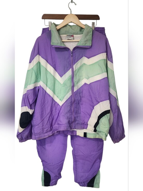 Vintage Jackets & Blazers - Vintage Windbreaker 2 Piece Set